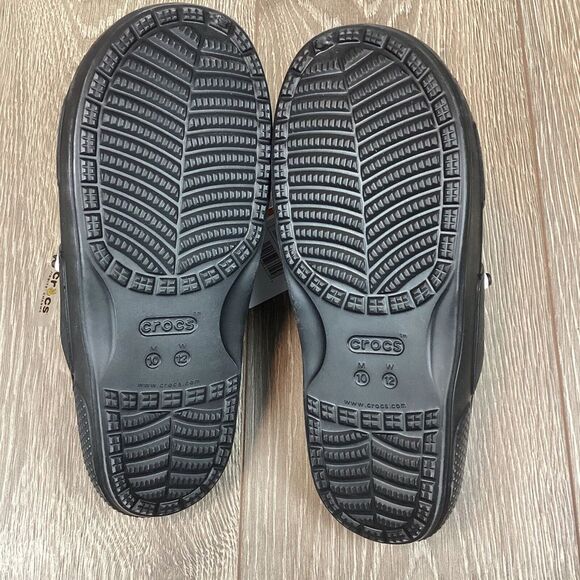 CROCS Classic Double Strap Black Unisex Flip Flop Sandal‎ Men's 10 Women's 12 - Picture 9 of 9